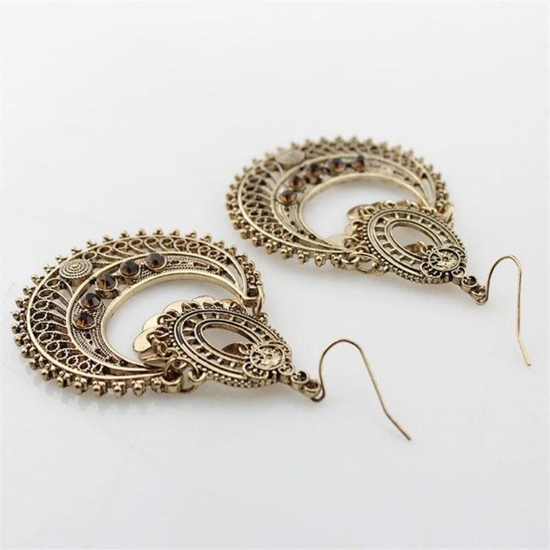 Antique Edwardian Saphiret Glass Metal Amphora Earrings – Clarice Jewellery